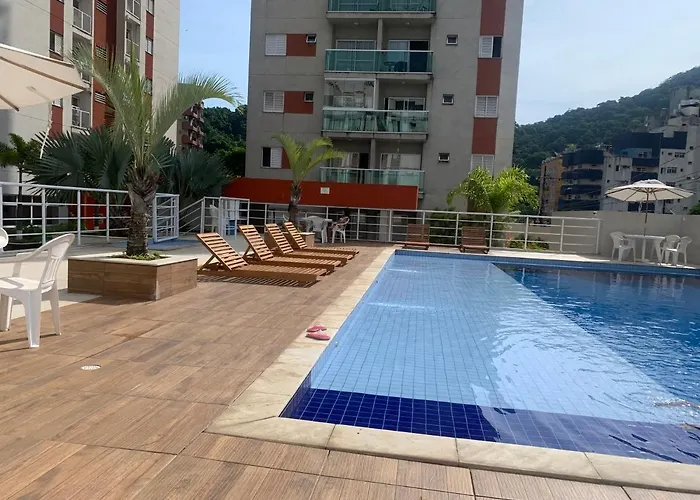 Apartamento Guarujá Lazer completo Villa Di Fiori 600mts da praia